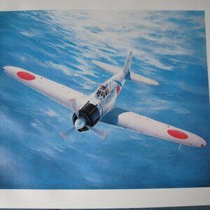 Keith Farris Aviation 9" x 11" Bookplate Print - Mitsubishi A6M2 Zero-Sen